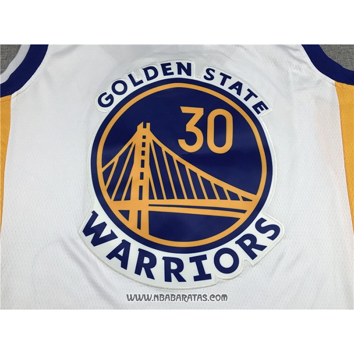 Camiseta Golden State Warriors Stephen Curry #30 Association 2021-22 Blanco